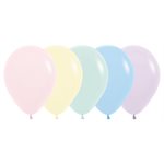 "11"" Pastel Matte Assorted Round (50pcs)"