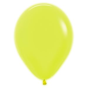 "11"" Neon Yellow Round (50pcs)"