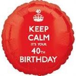 LQ M18 Keep Calm 40th Birthday