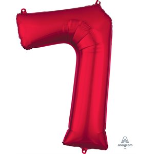 M. NUMBER 7 RED H / S