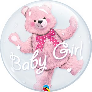 M.24'' BABY PINK BEAR BUBBLES