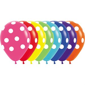 "11"" Polka Dots Assortment (50pcs) "