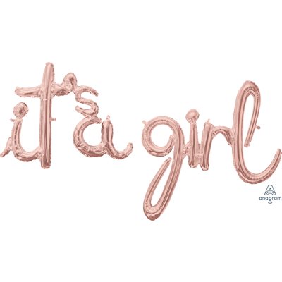 M.PHRASE IT'S A GIRL ROSE GOLD