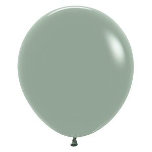 "18"" Pastel Dusk Laurel Green Round (25pcs)"