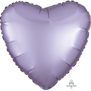 18''M.SATIN LUXE PASTEL LILAC HEART