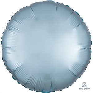 18''M.SATIN LUXE PASTEL BLUE CIRCLE