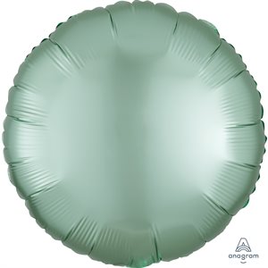 18''M.SATIN LUXE MINT GREEN CIRCLE