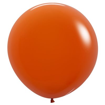 24"" Fashion Sunset Orange Round (10pcs)"