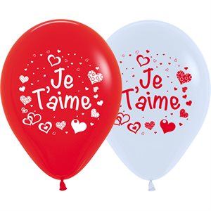 "11"" Je T'Aime Assortment (50pcs)"