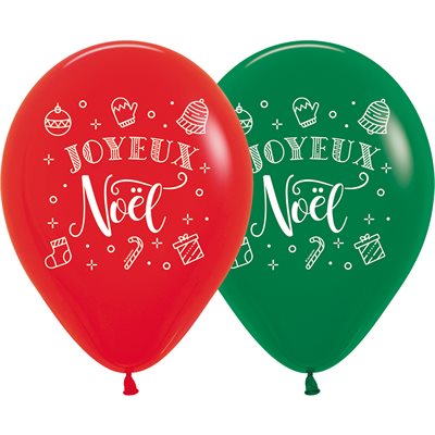 "11"" Joyeux Noël Couronne Assortment 2-sided (50pcs) "