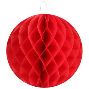 Boule décorative L Rouge Ø 30 cm Sachet de 2 pièces