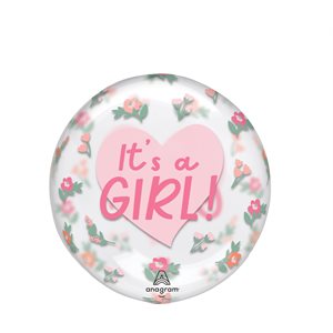 M.18'' IT'S GIRL FLORAL PRINTED CLEARZ
