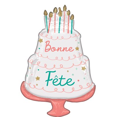 S. BONNE FETE GATEAU 21"X 28"