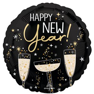 Mylar 18 In. - Bubbly New Year