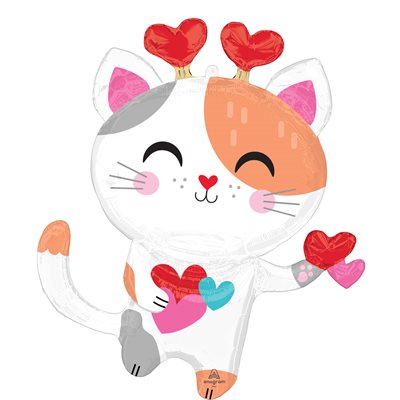 LRG SHP PURR-FECT VALENTINE KITTY