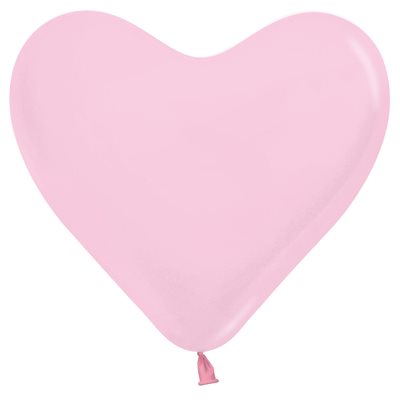"06"" Fashion Pink Heart (50pcs)"