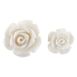 Rose Blanc Ø 1 & 1.5 cm Sachet de 20 pièces