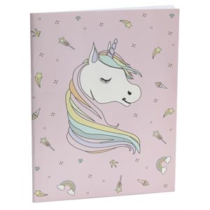 Carnet Licorne Rose 12 x 16 cm La pièce