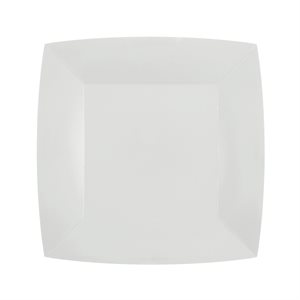 Petite assiette carrée Blanc Sachet de 10 pièces 18 x 18 cm