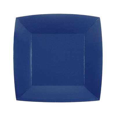 Petite assiette carrée Bleu Sachet de 10 pièces 18 x 18 cm