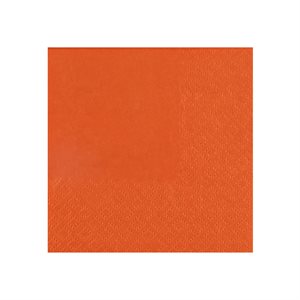 Serviette cocktail Crystal Orange Sachet de 25 pièces 21 x 2