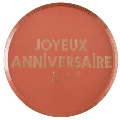 Assiette Star d'un jour Terracotta Ø 22.5 cm Sachet de 10 pi