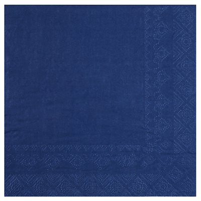 Serviette Crystal Bleu Sachet de 25 pièces 33 x 33 cm