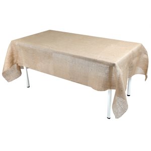 Nappe jute Naturel 120 x 220 cm La pièce