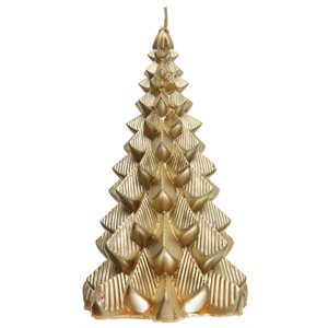 Grande bougie sapin Or Ø 9 x 15.5 cm La pièce