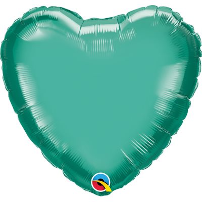 18''M.CHROME GREEN HEART