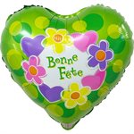 M.18" BONNE FETE  FLEUR  COEUR