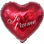 M.18'' JE T'AIME COEUR ROUGE