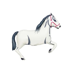 "37"" White Horse Balloon"