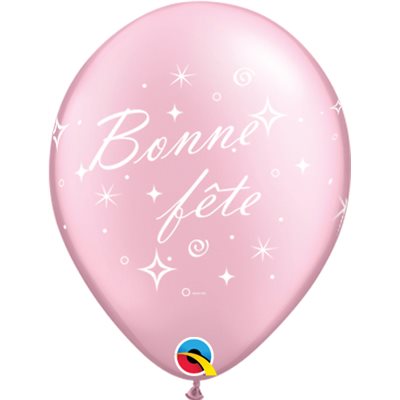 B.11'' BONNE FETE ROSE PERLE P / 50