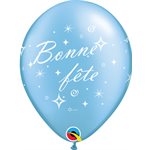 B.11'' BONNE FETE BLEU AZUR PERLÉ P / 50