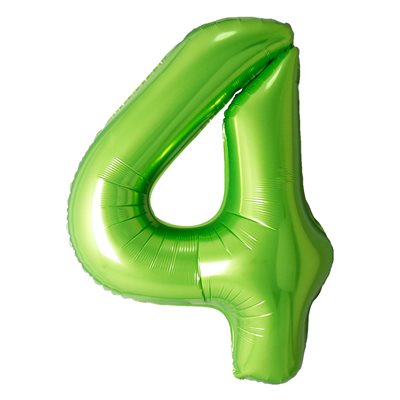 Ballon vert numéro 4 de 34 po