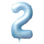 "34"" Baby Blue Number 2 Balloon"