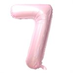 "34"" Baby Pink Number 7 Balloon"