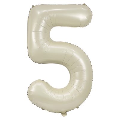 Ballon crème numéro 5 de 34 po