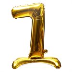 "32"" Stand Up Gold Number 7 Balloon"