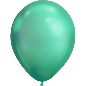 "Chromed Green / Vert Chromé (50CT) Party Zone 12"" Latex Ball